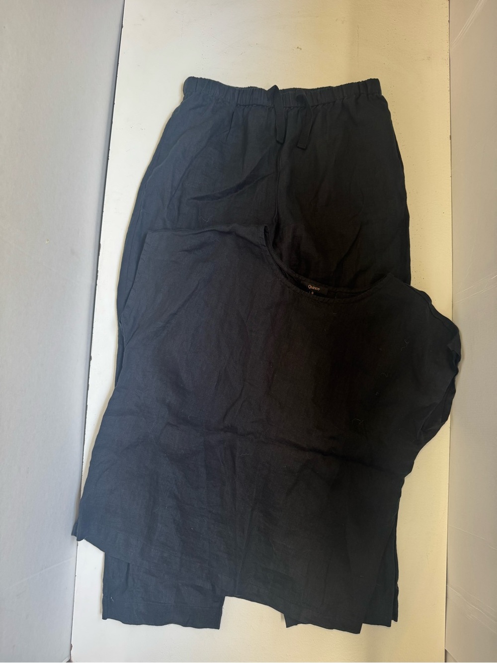 Quince Linen pants + top set size small